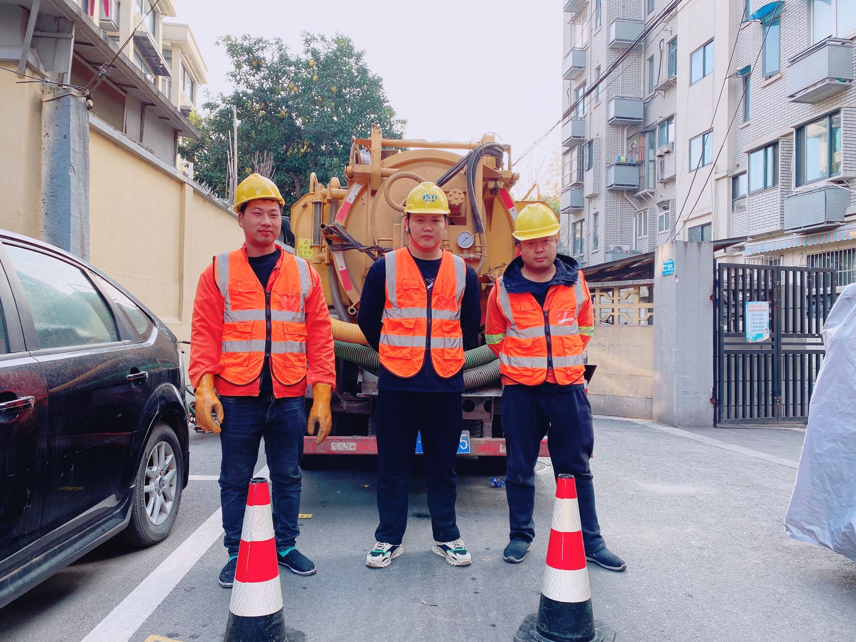通州南京某小区管道清淤检测施工